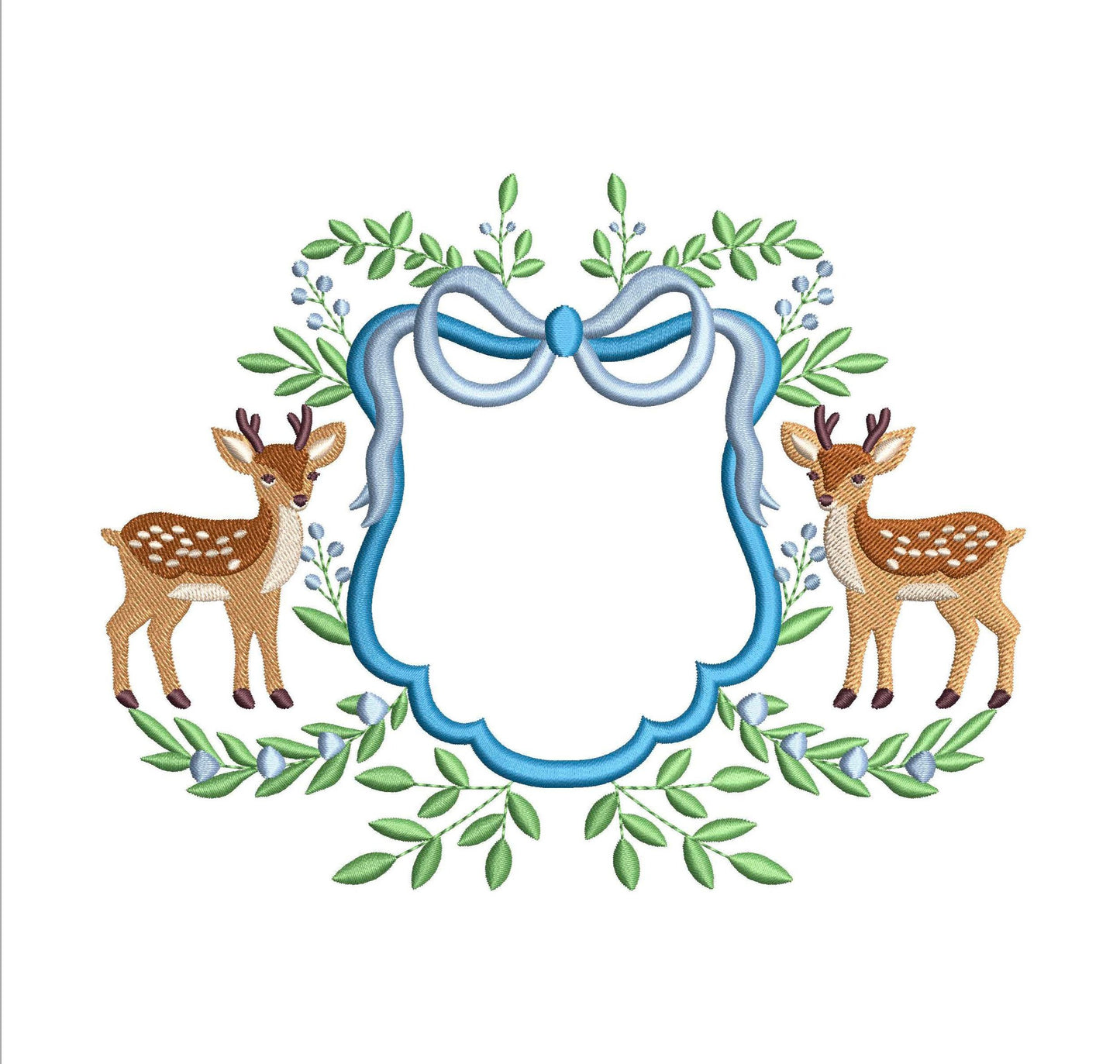 Deer Machine Embroidery File for Banner | 6 sizes