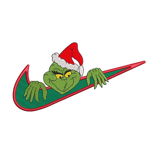 Grinch Christmas Machine Embroidery File | 6 sizes