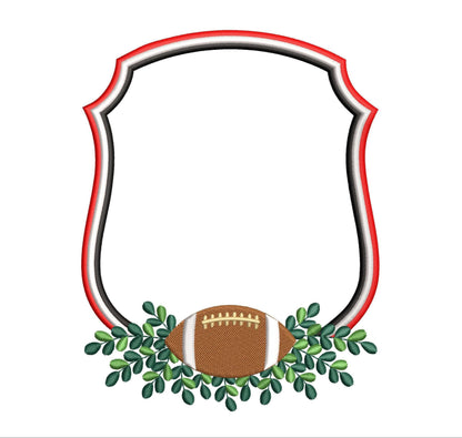 Football Machine Embroidery File for Banner | 6 sizes