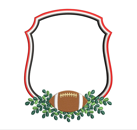 Football Machine Embroidery File for Banner | 6 sizes