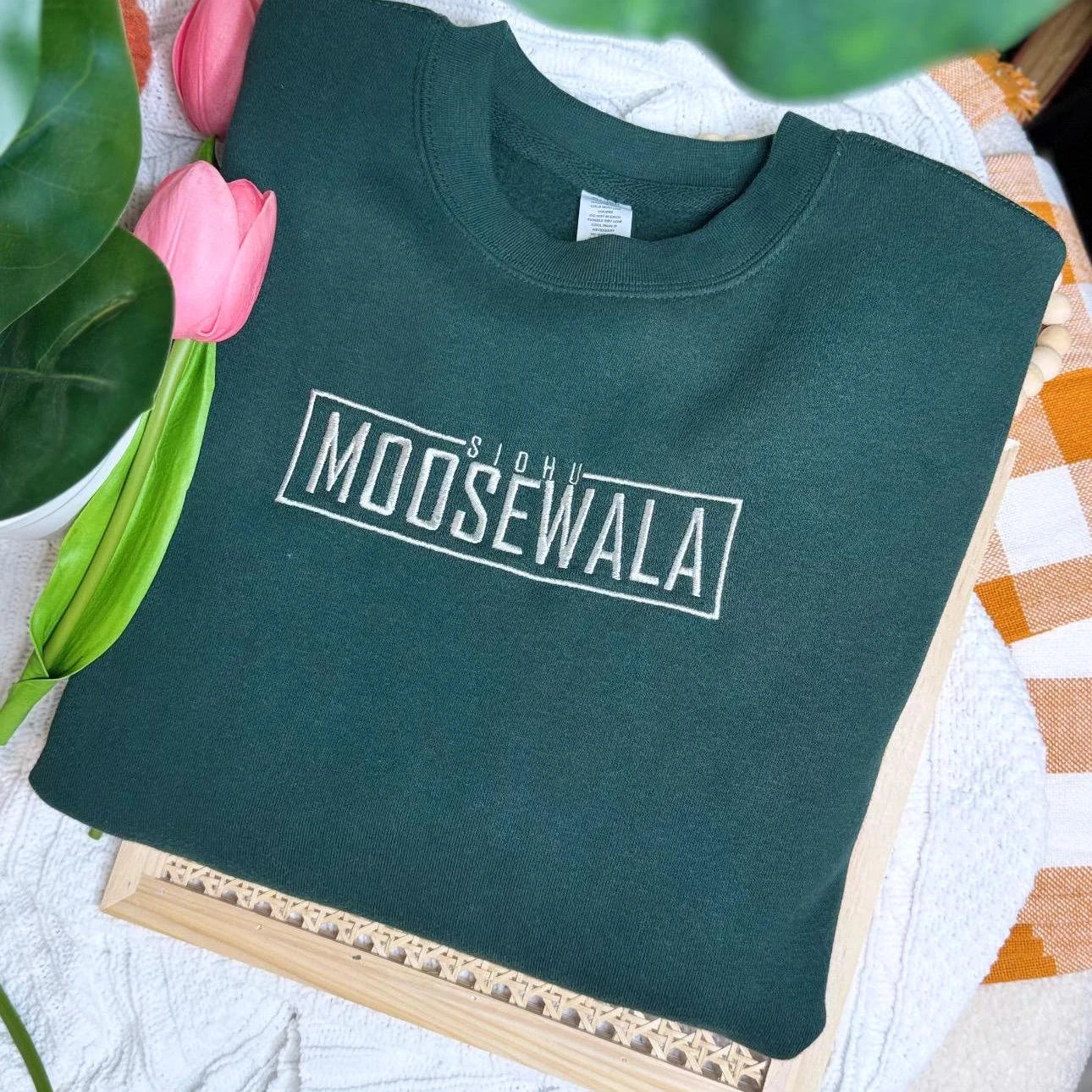 Sidhu Moosewala EMBROIDERED Crewneck or Hoodie