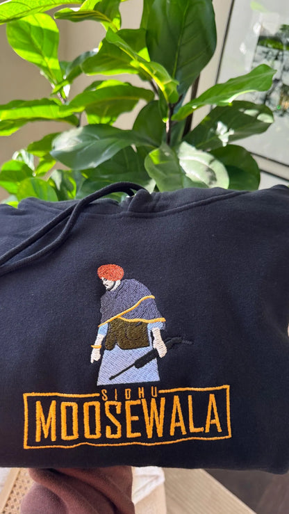 Moosewala | Sidhu Moosewala EMBROIDERED Crewneck or Hoodie