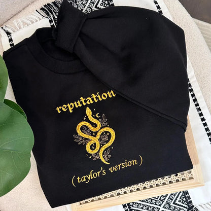 Reputation Snake | Taylor EMBROIDERED Sweatshirt Crewneck or Hoodie