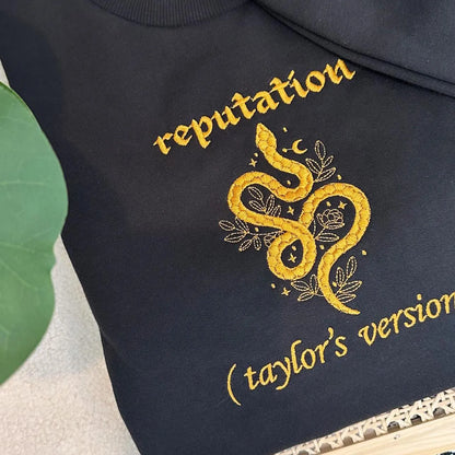 Reputation Snake | Taylor EMBROIDERED Sweatshirt Crewneck or Hoodie