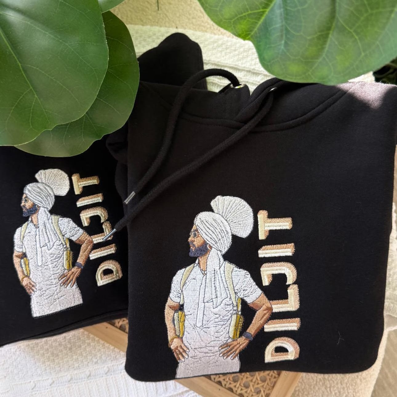 Diljit Dosanjh EMBROIDERED Sweatshirt Crewneck or Hoodie